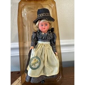 Vintage JUKO Austrian Folk Doll Girl Traditional Dress Hat Collectible